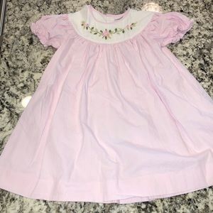 Pink floral dress